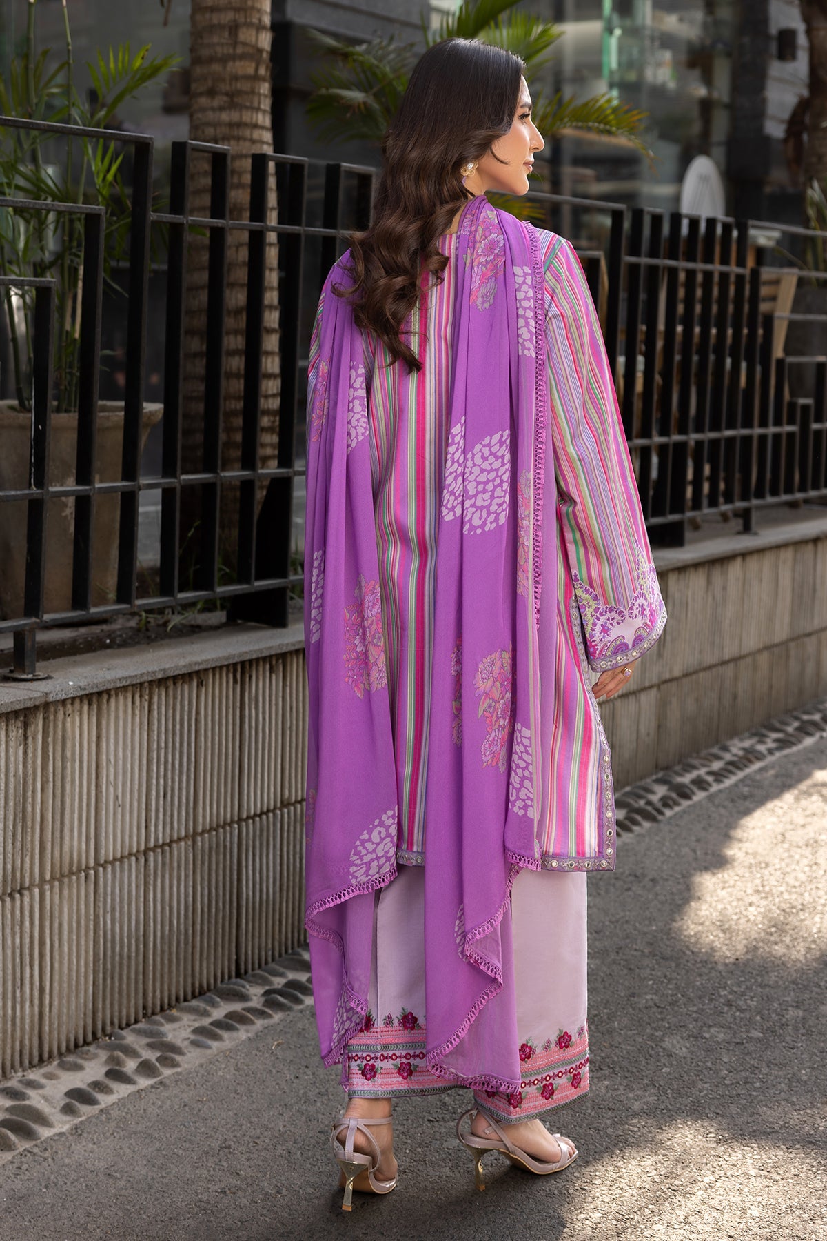 3-PC Embroidered Lawn Suit by Charizma