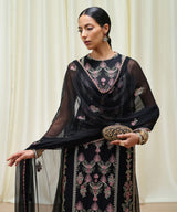 3 Piece - Embroidered Chiffon Suit by Sapphire