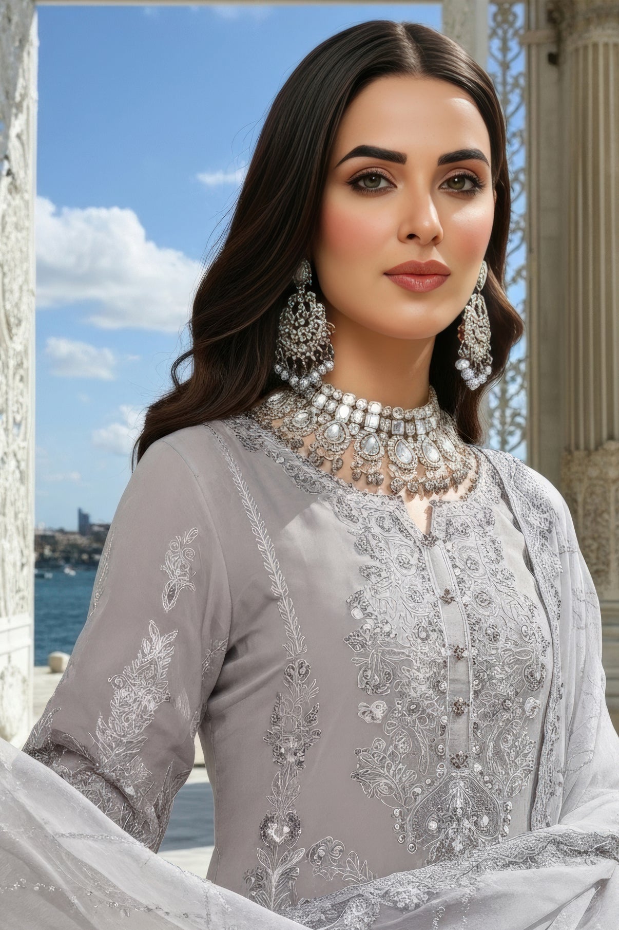 Imrozia Embroidered Chiffon Collection