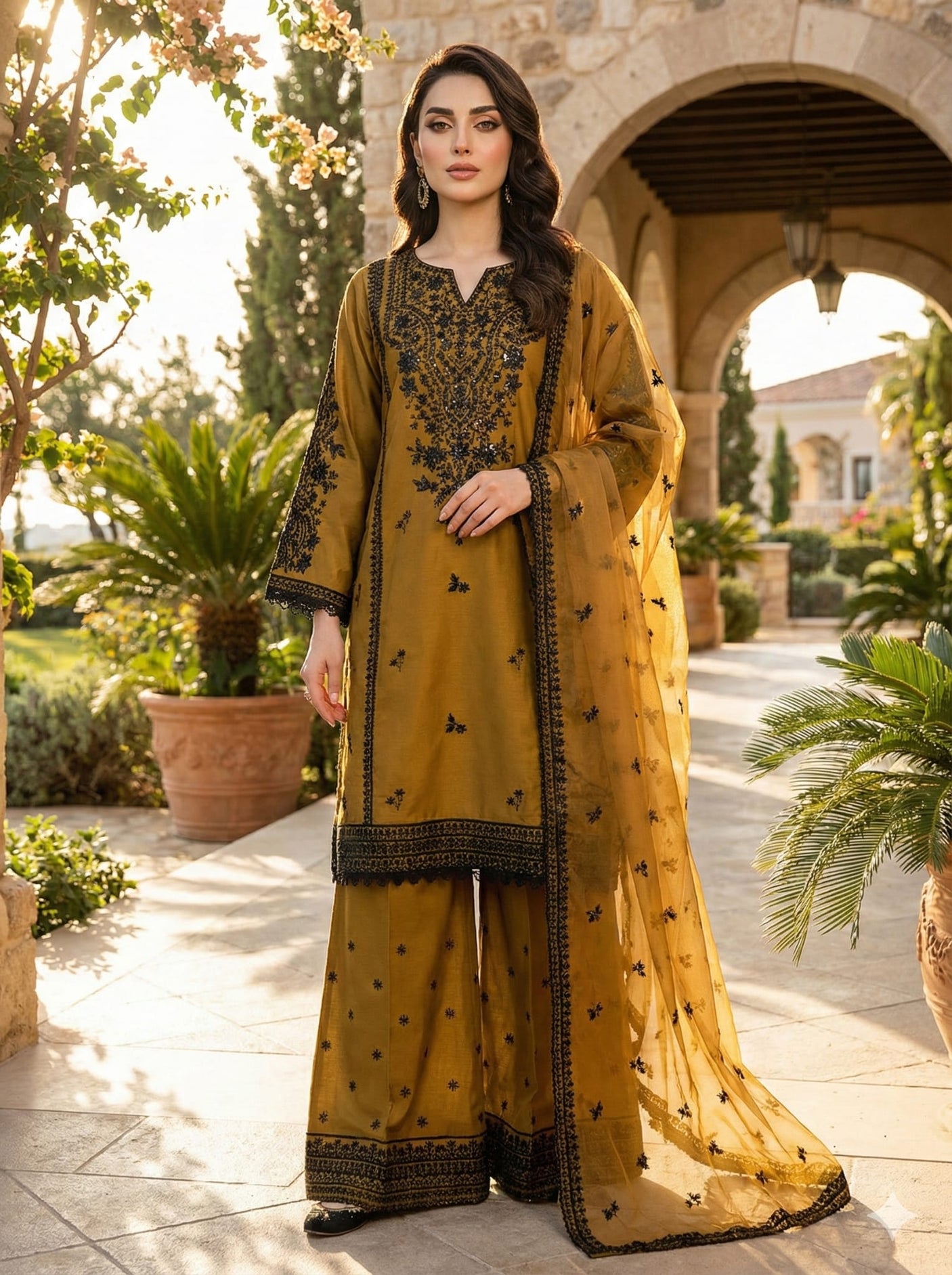 Luxury Embroidered lawn Ready To Ship