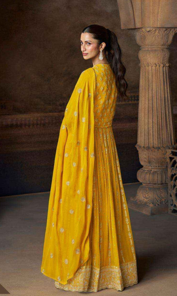 Sayuri Designer Saadgi Georgette Gown With Dupatta