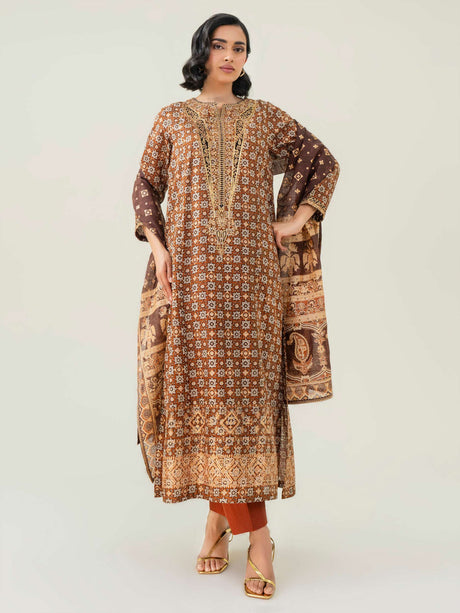 3 Piece Lawn Suit-Embroidered By LimeLight