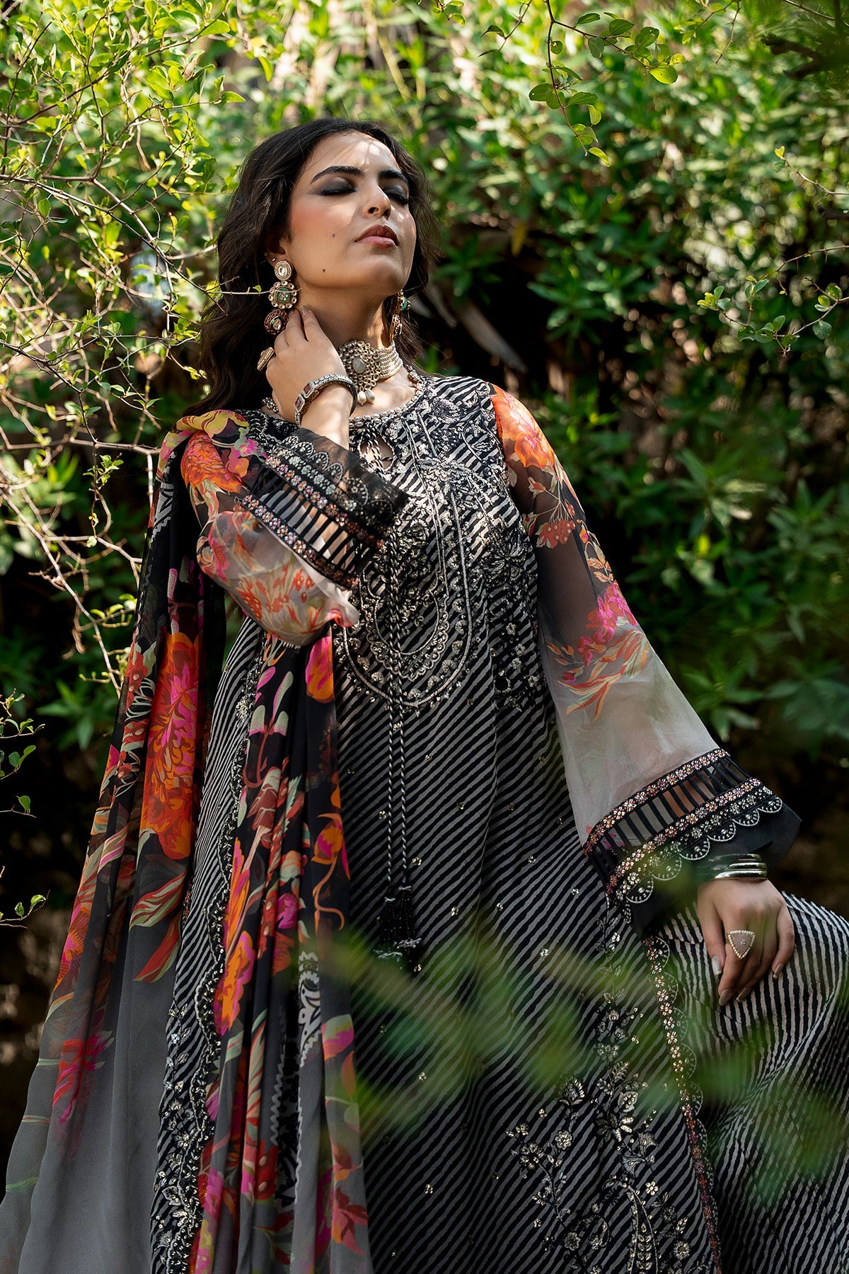 Vasal Embroidered Chiffon Suit By Charizma