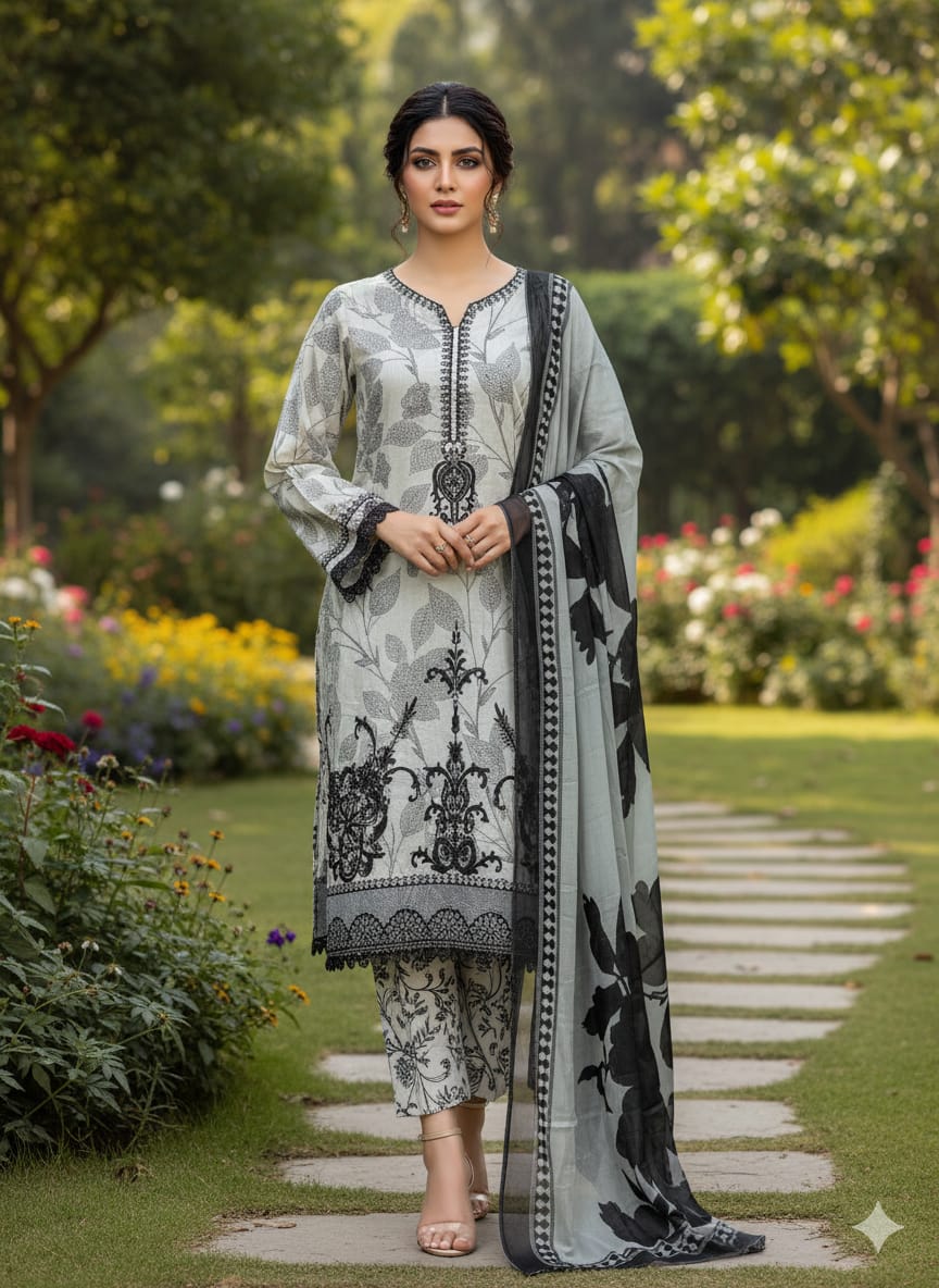 Luxury Embroidered Lawn Ready To Ship