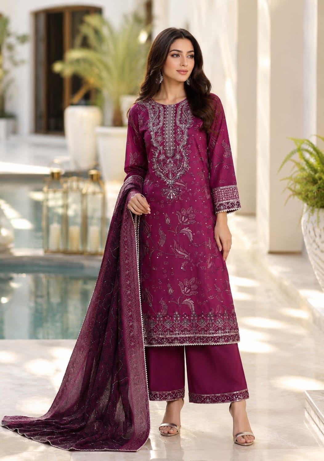 Sada Bahar Festive Embroidered Lawn