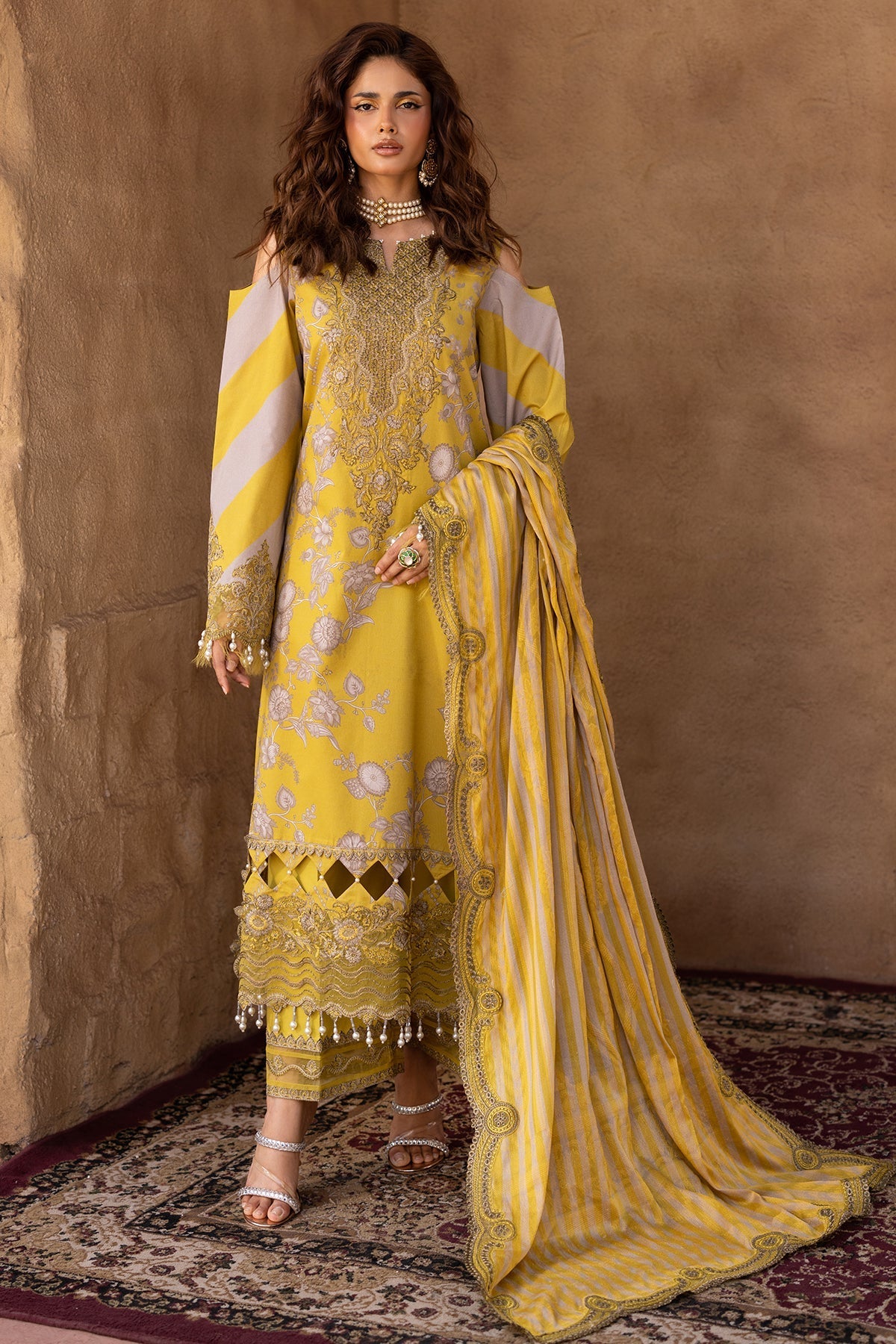 Charizma 3-PC Embroidered Lawn Suit