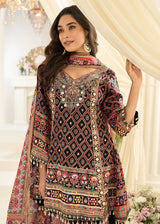 Black Crepe Silk Aari & Gota Patti Work Palazzo Style Suit