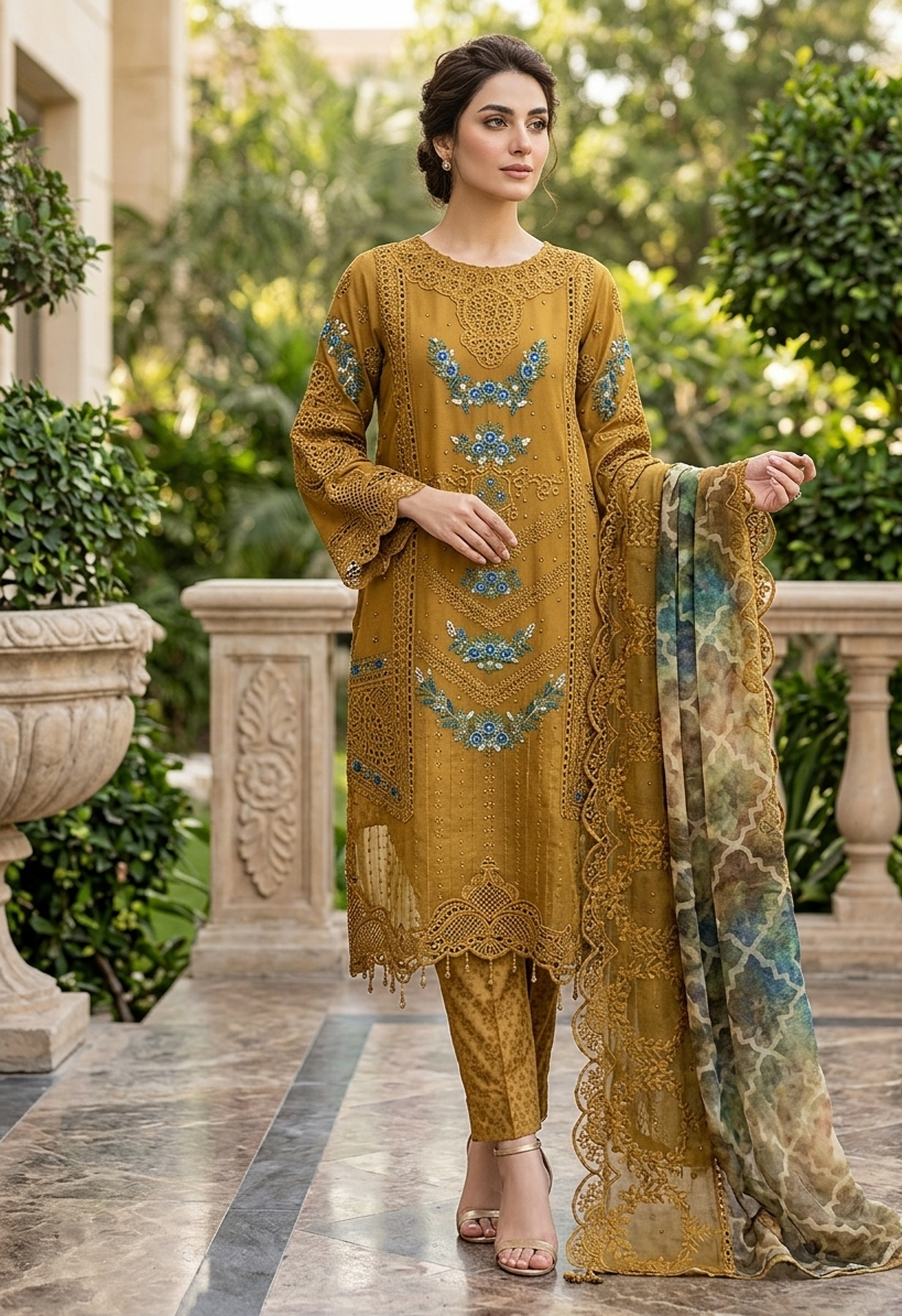 Noors Chiffon Embroidered Collection