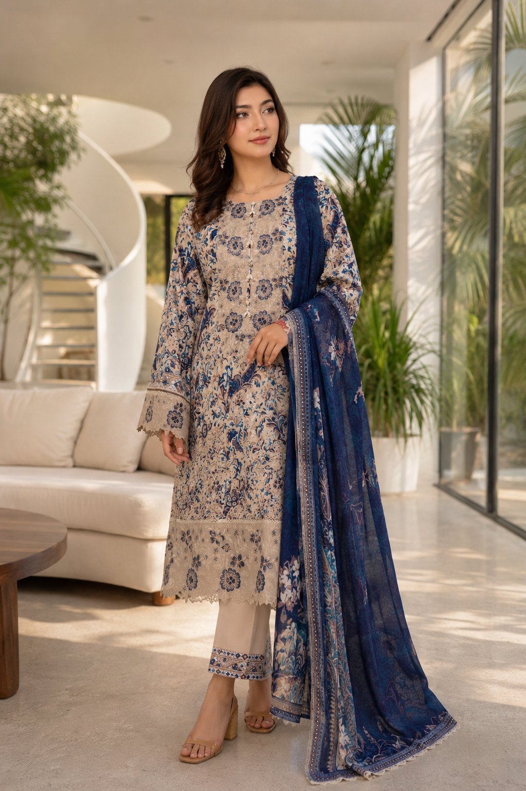 Munira Designers Embroidered Lawn