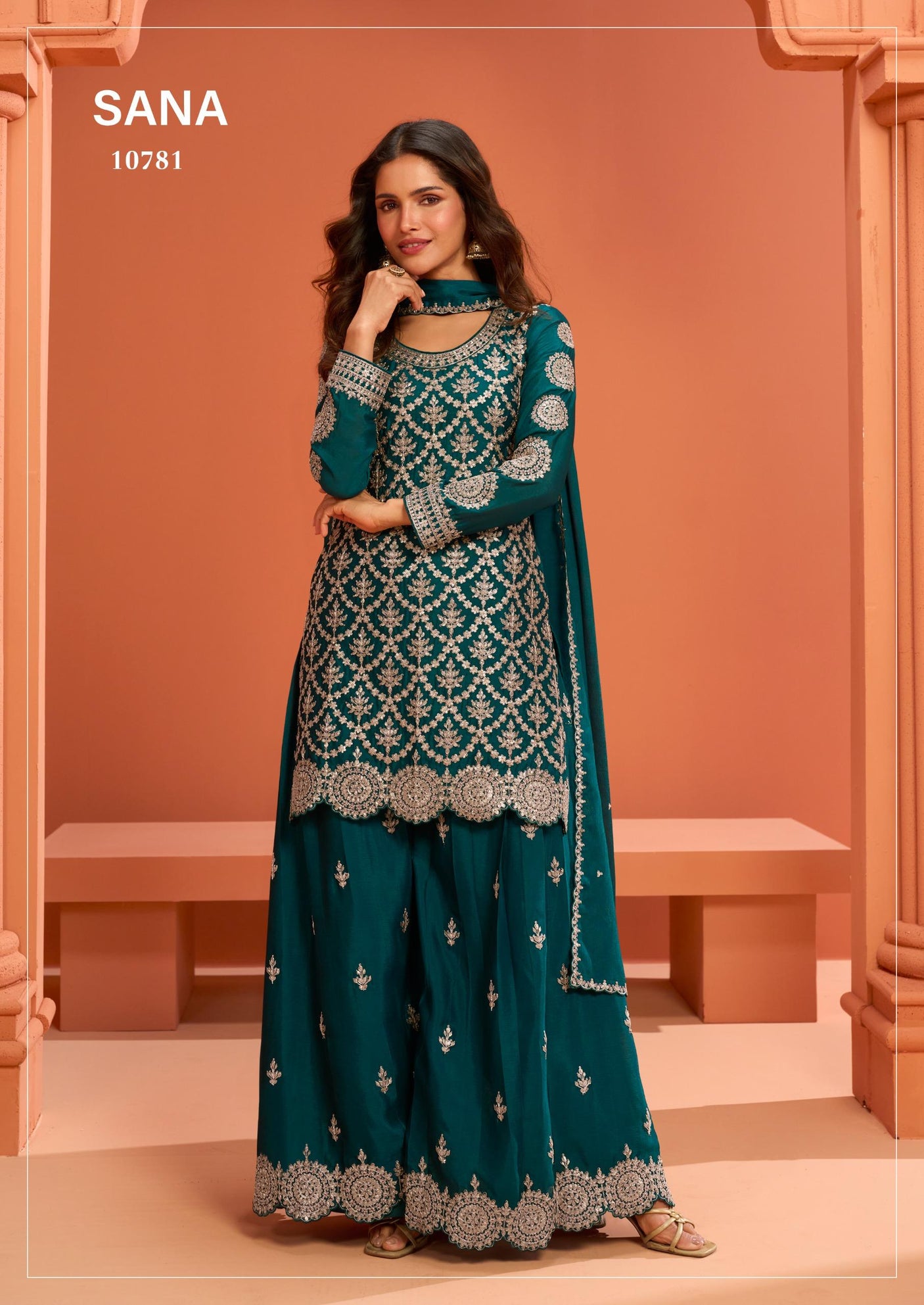 Premium Chinnon Silk Suit