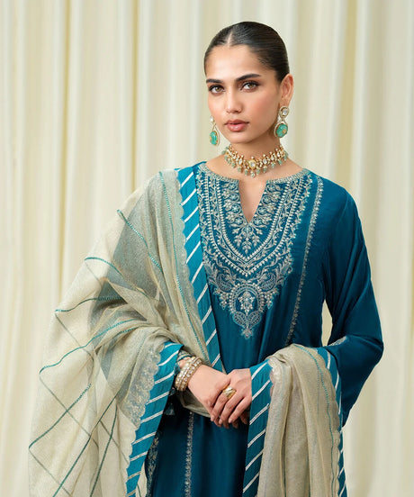 3Pc Embroidered Suit by Sapphire