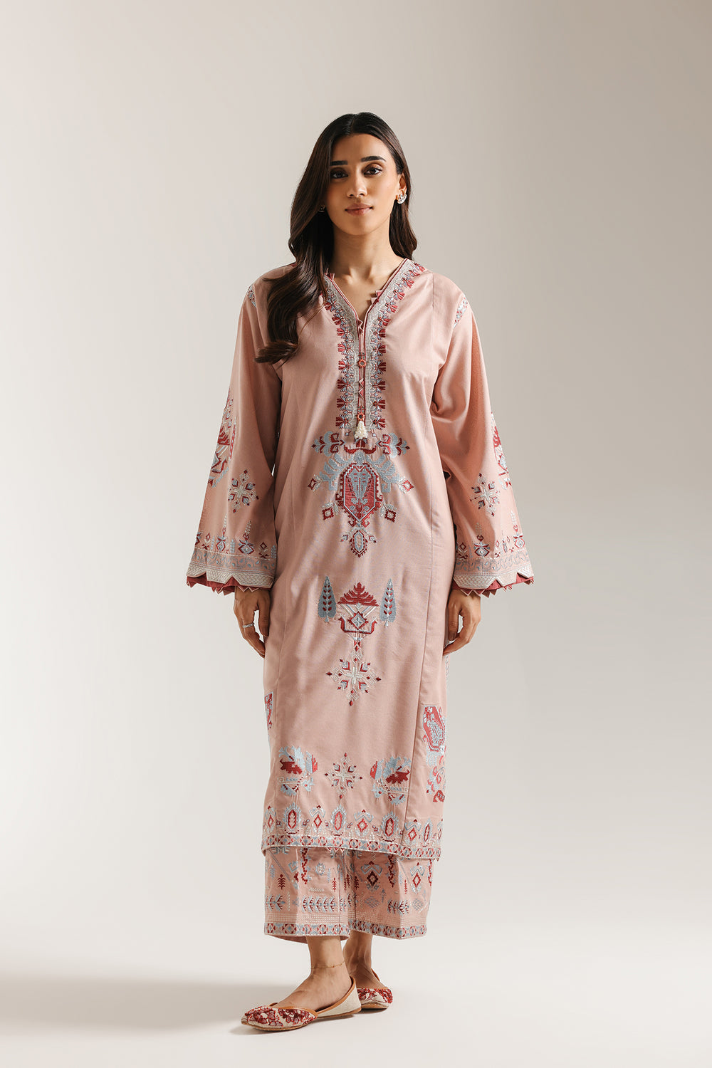 Ethnic Embroidered 2pc Suit