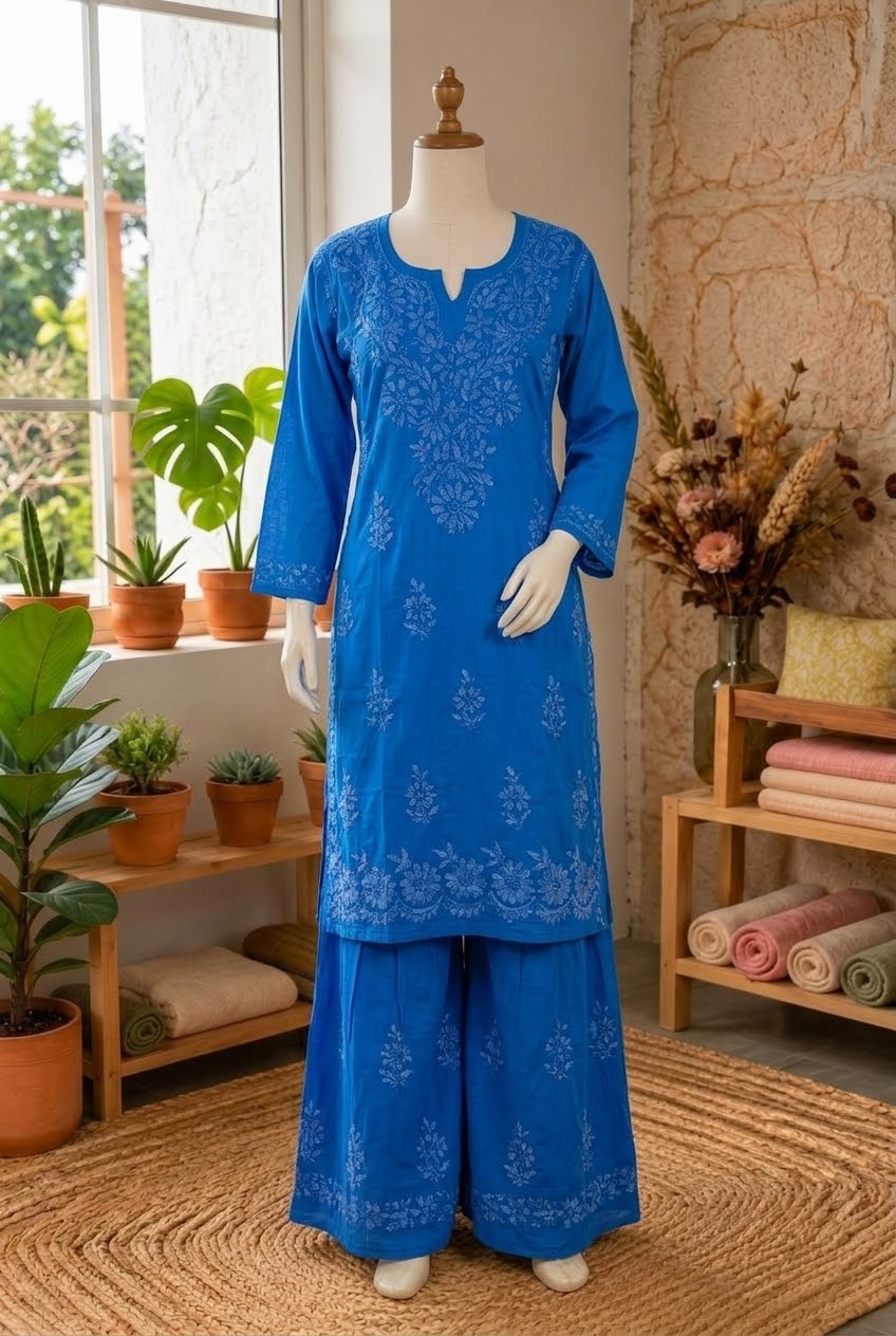 Lucknow 2pc Embroidered Co-Ord Set