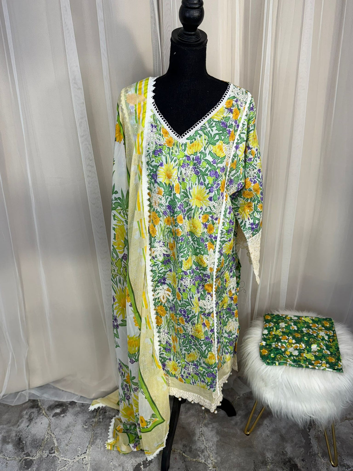 Luxury Embroidered Lawn Ready To Ship
