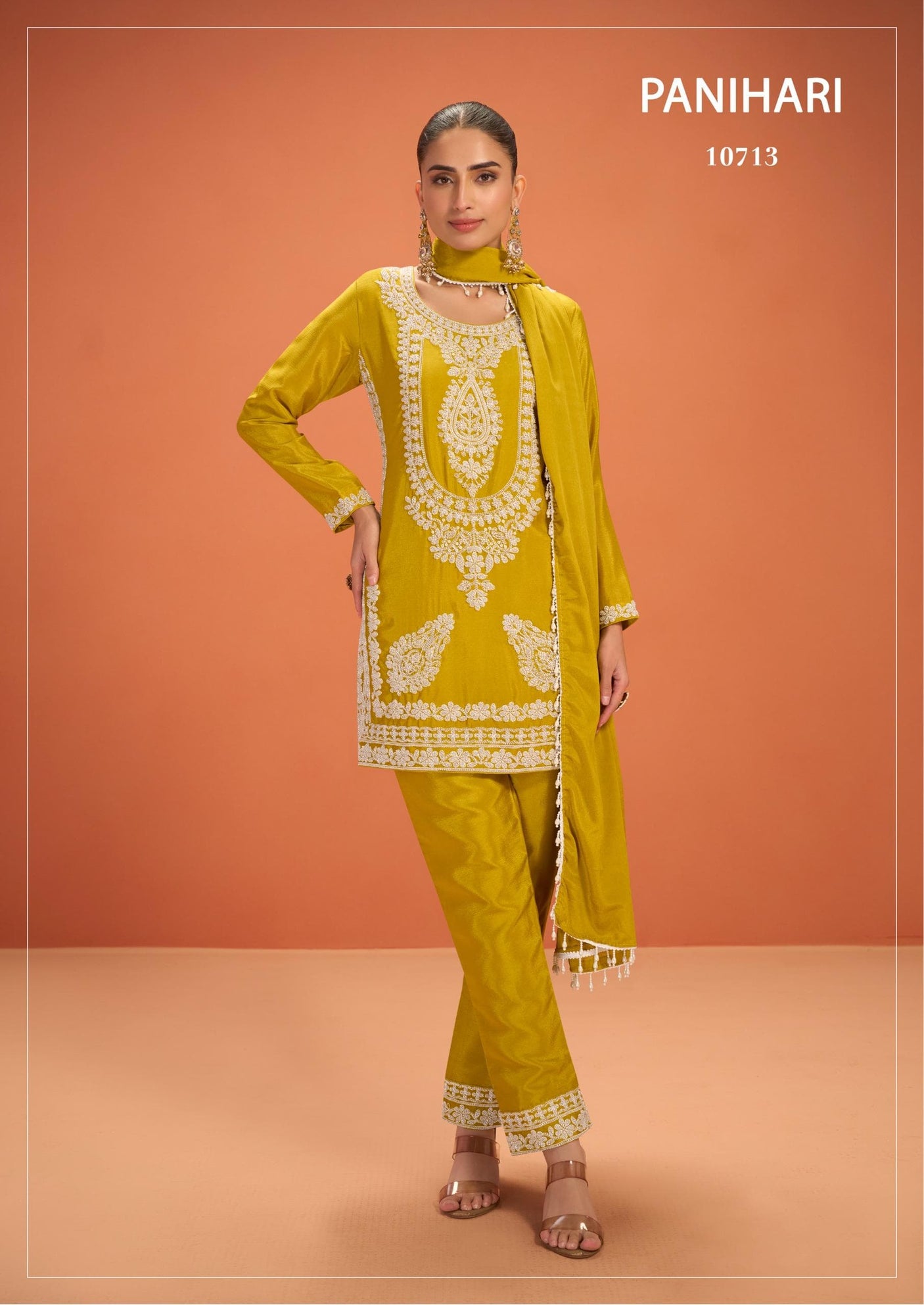 Premium Chinnon Silk Suit