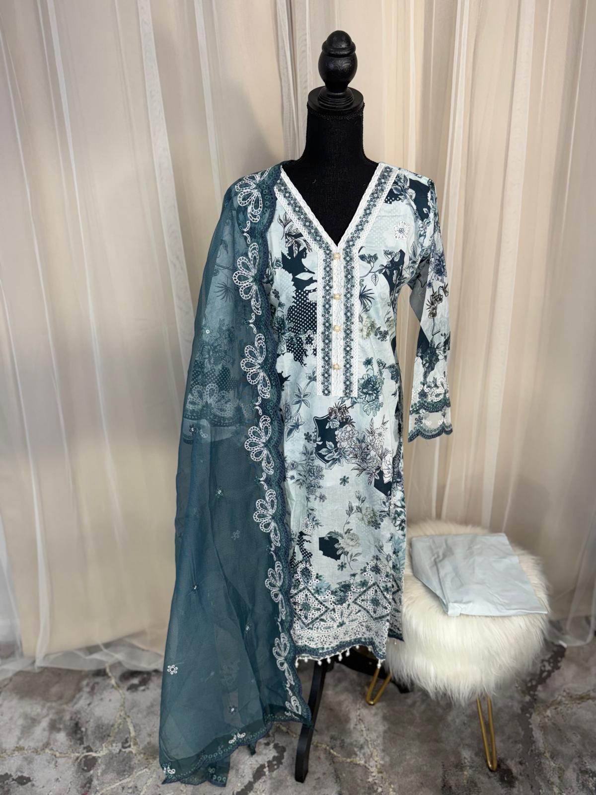 Luxury Embroidered Lawn Ready To Ship