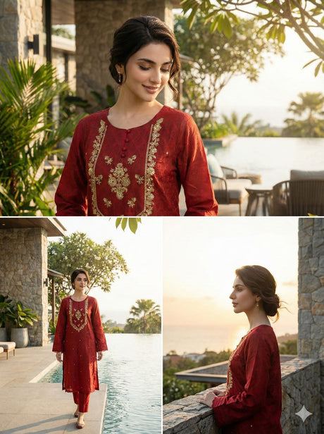 1 Pc embroidered shirt