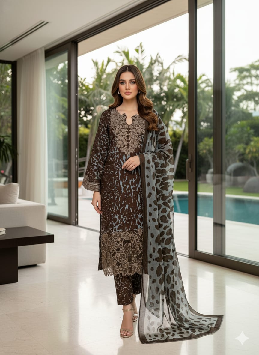 Luxury Embroidered Lawn Ready To Ship