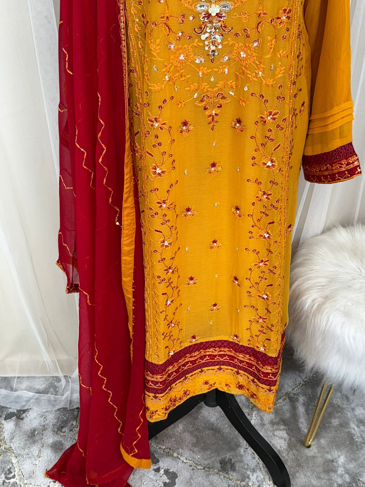 2pc Embroidered Kurti Collection Ready To Ship