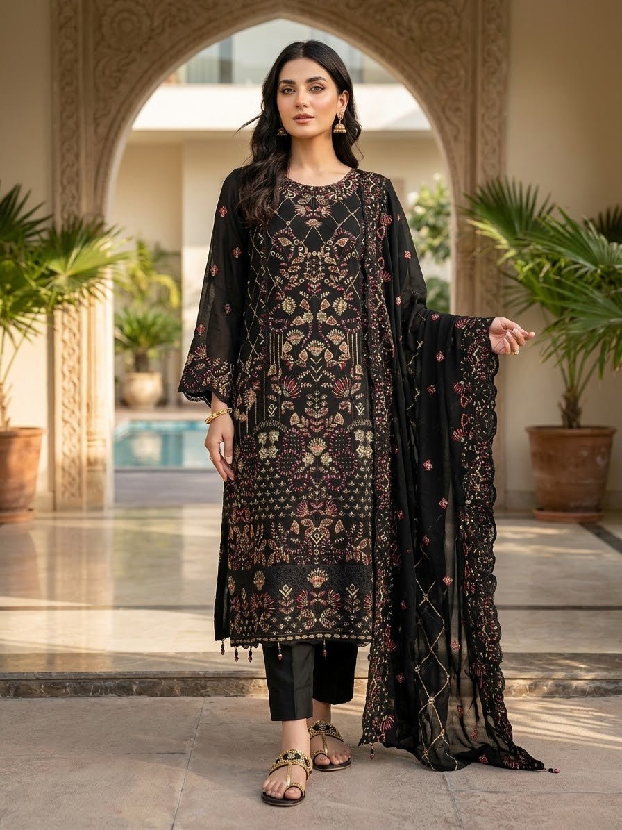 Bin Hameed Chiffon Embroidered Collection