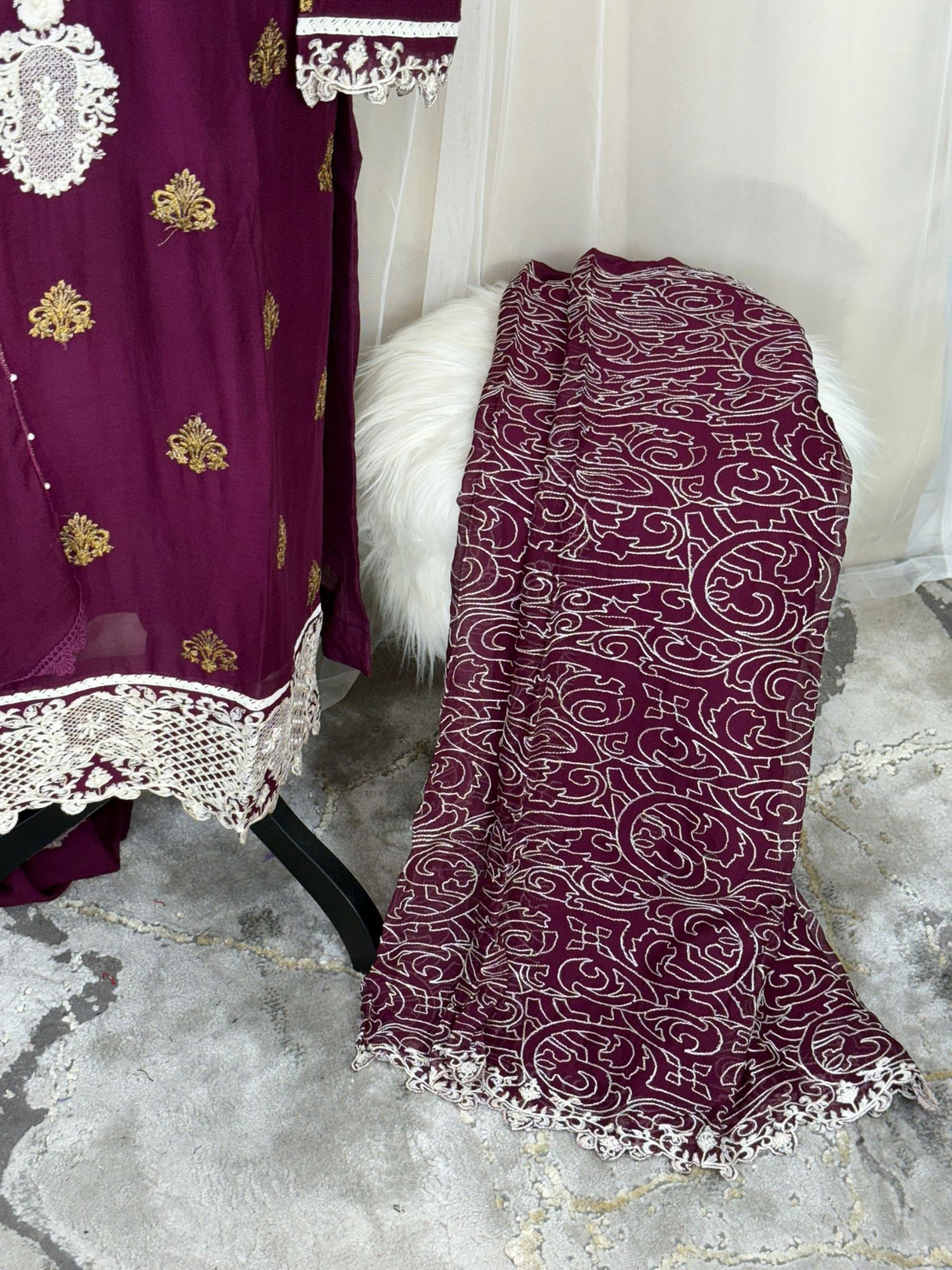 Luxury Embroidered Party wear Ready To Ship