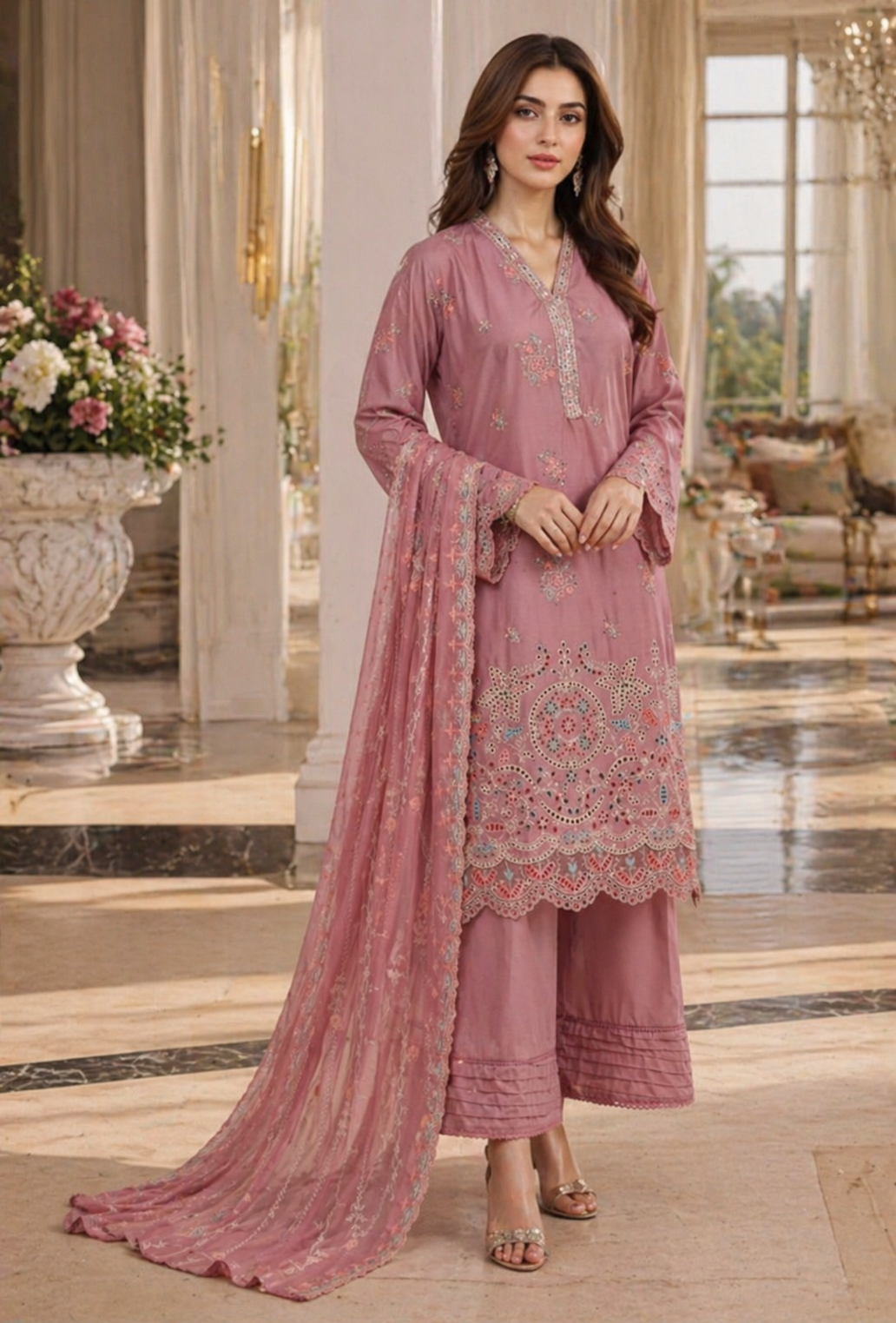 Bin Saeed Luxury Embroidered Lawn