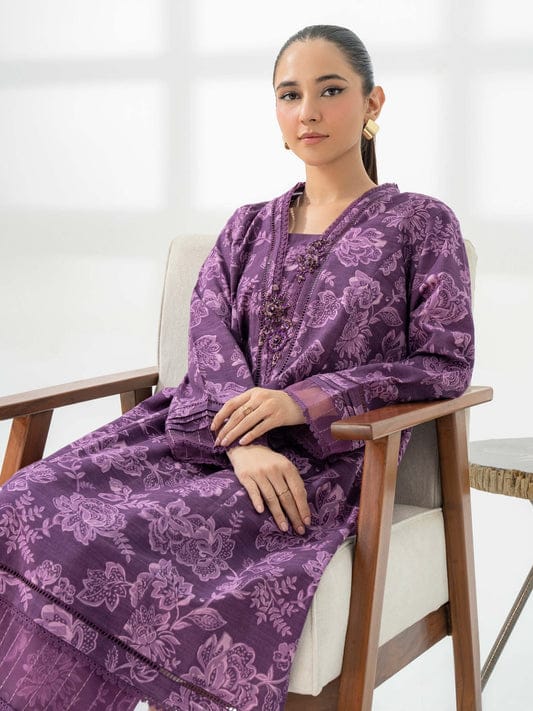 2 Piece Khaddar Suit-Embroidered by limelight