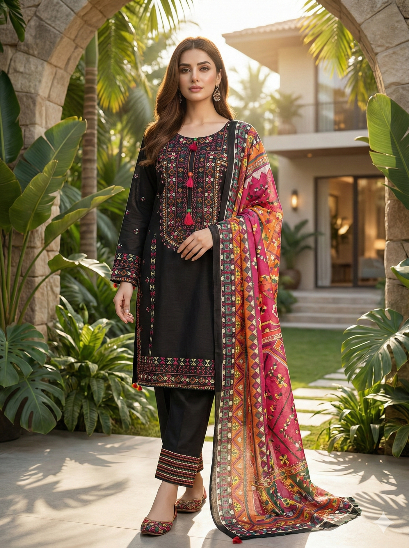 Luxury Embroidered lawn Ready To Ship