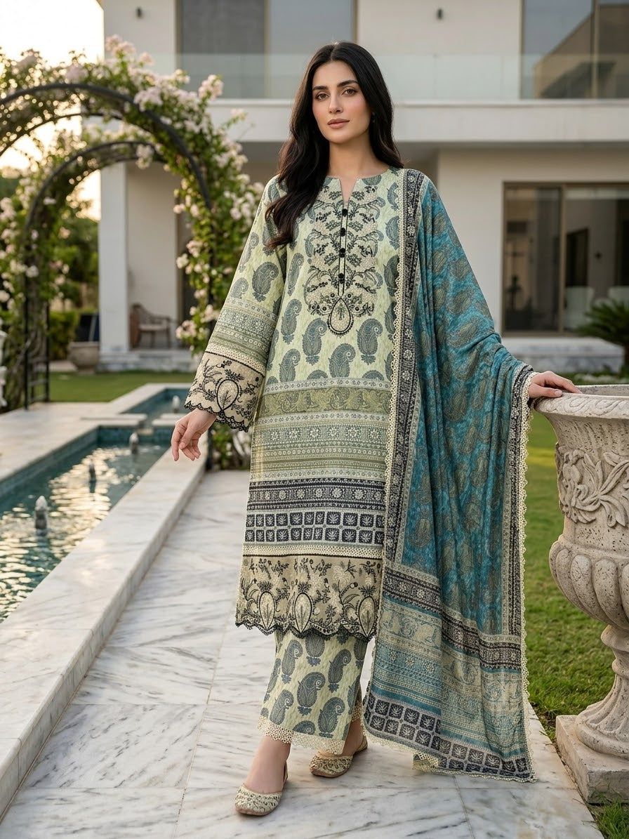 Munira Designers Embroidered Lawn