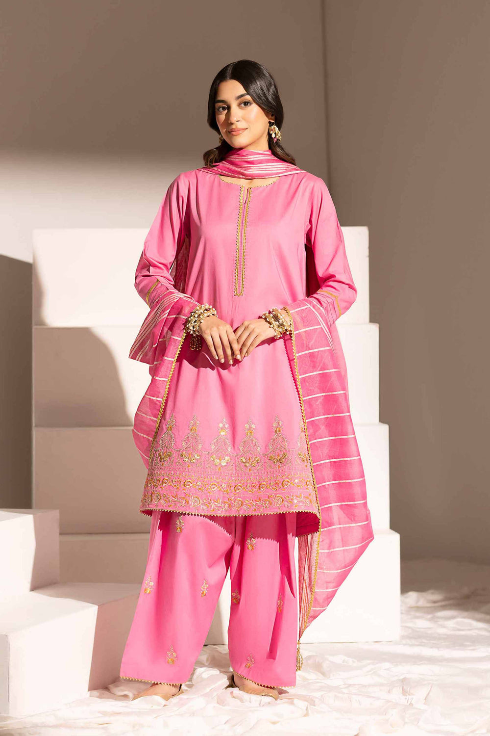 3 Piece Embroidered Suit by Nishat Linen
