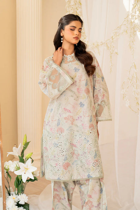 2 PC Embroidered Iznik Lawn  Collection