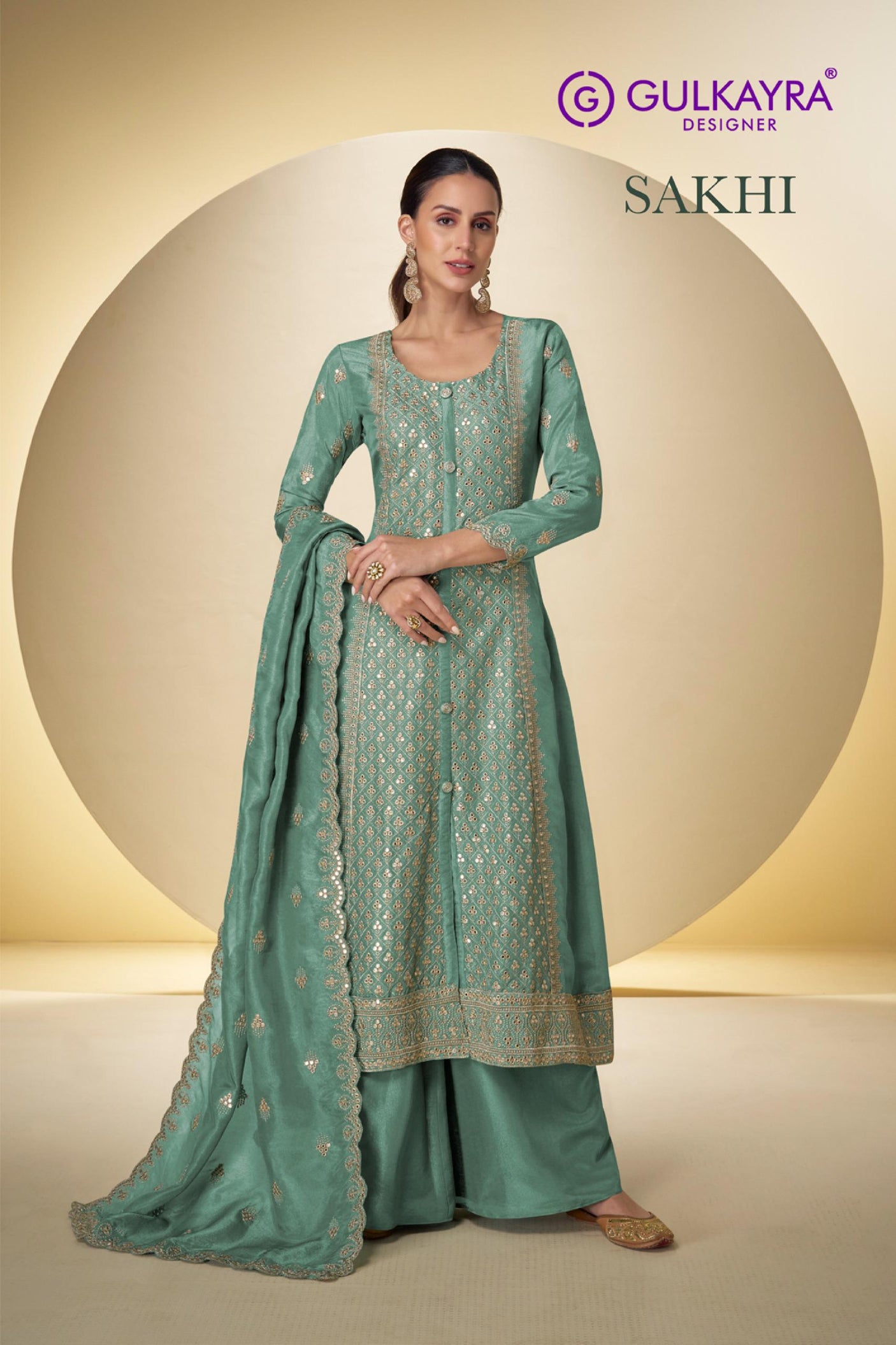 Pure Slik Sharara Suit