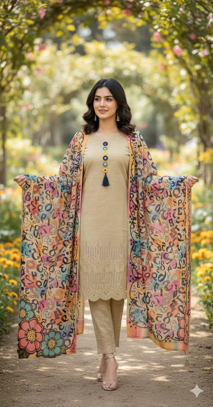 Luxury Embroidered lawn Ready To Ship