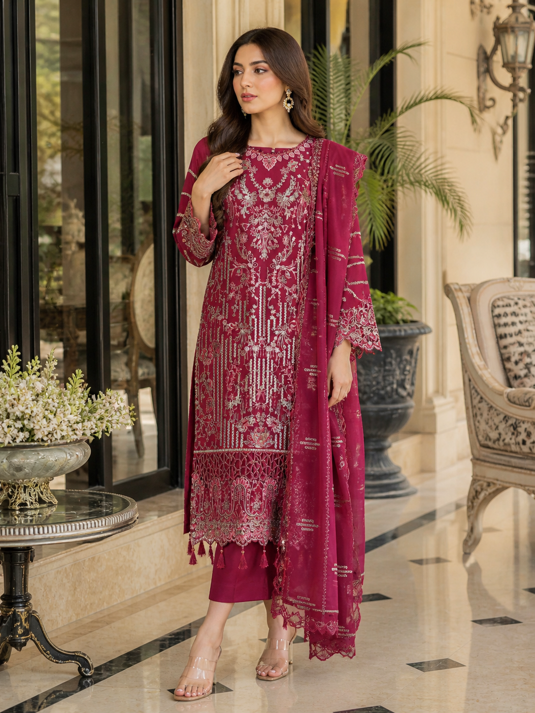 Bin Hameed Chiffon Embroidered Collection