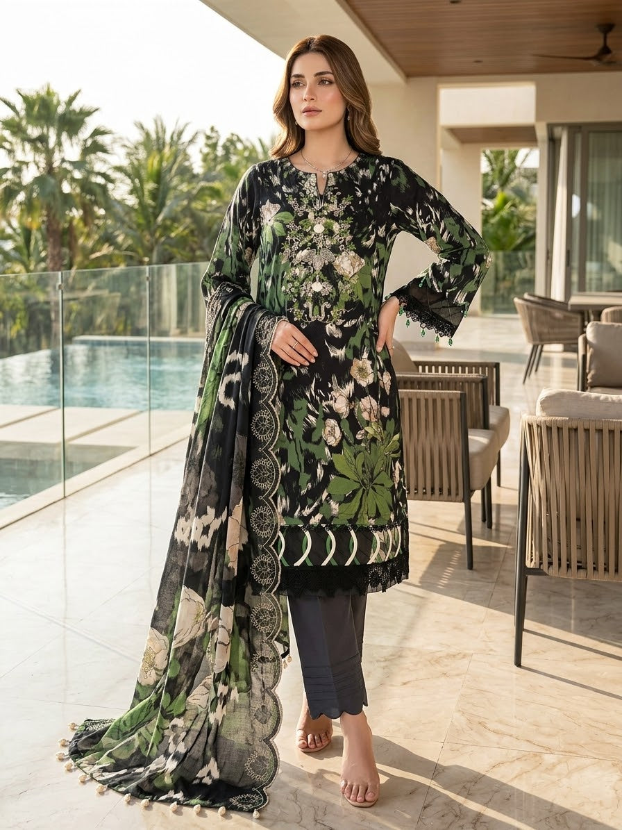GullJee Rang Pasand Embroidered Lawn