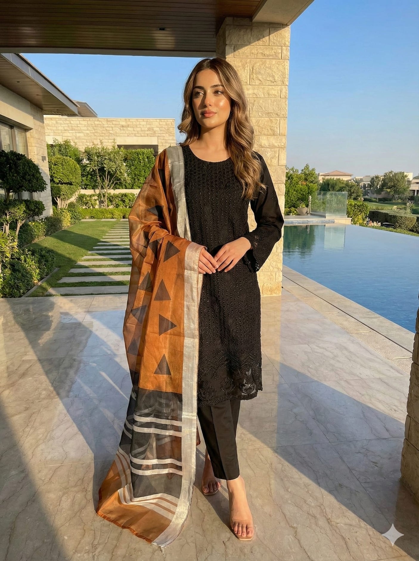 Luxury Embroidered lawn Ready To Ship