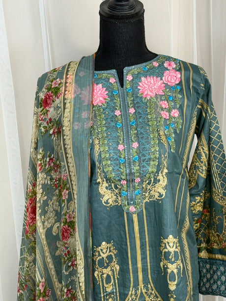 Luxury Embroidered Lawn Ready To Ship
