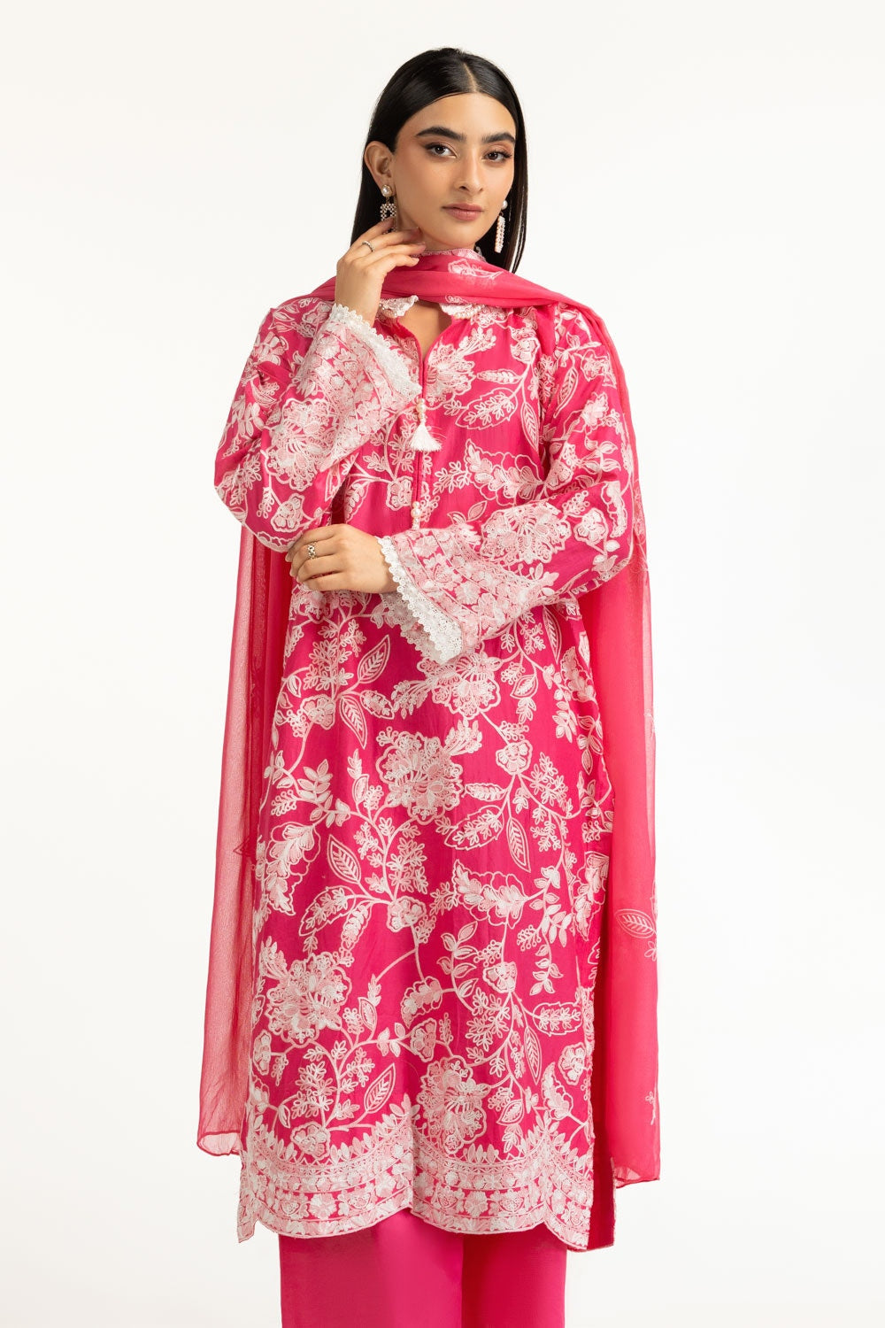 Gul Ahmed Embroidered Lawn Suit