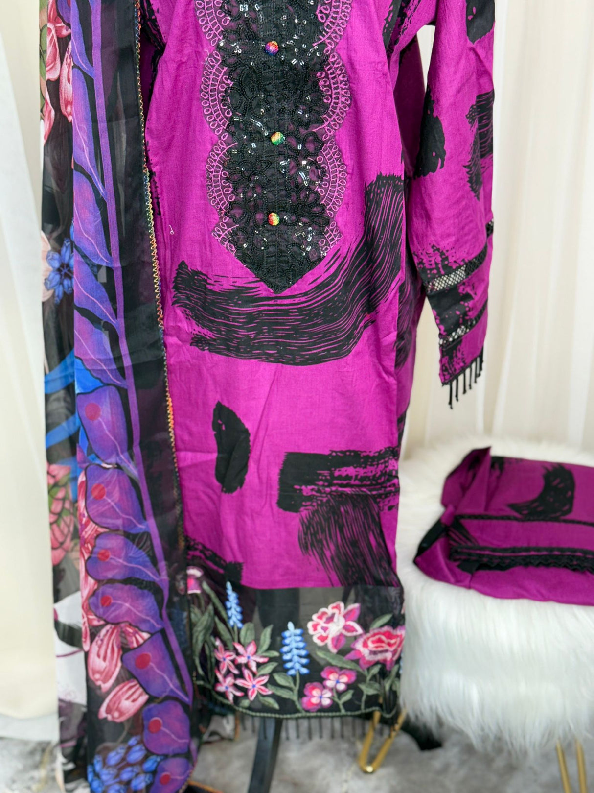 Luxury Embroidered Lawn Ready To Ship