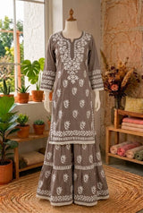 Lucknow 2pc Embroidered Co-Ord Set