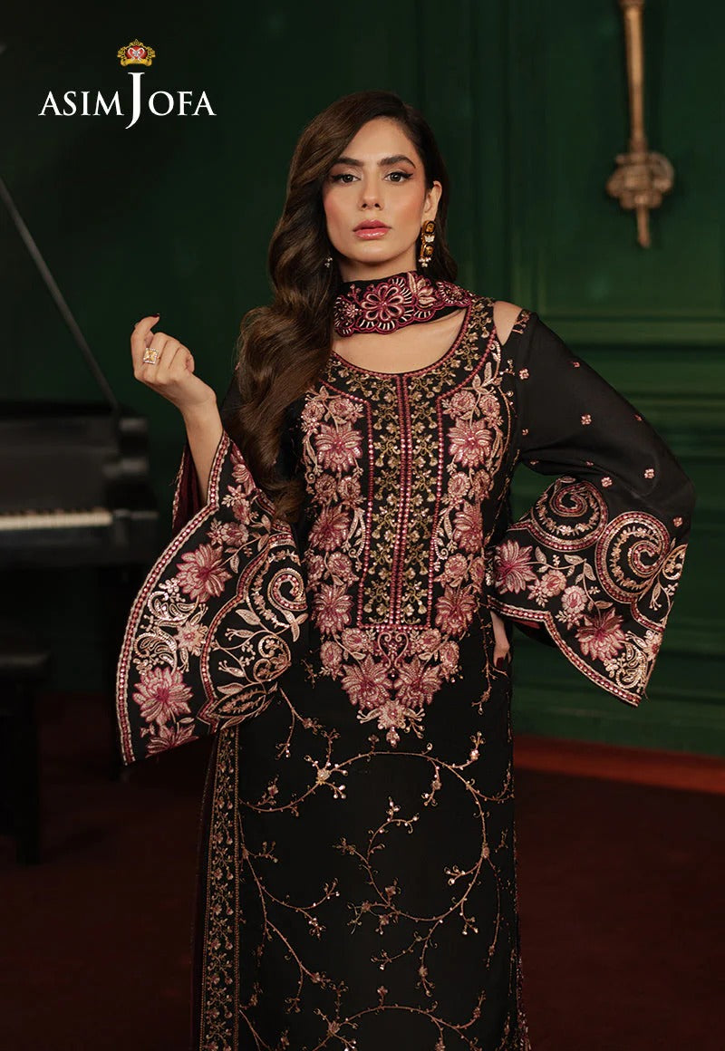 Asim Jofa Embroidered 3pc Suit
