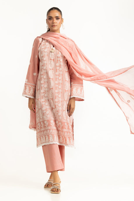 Gul Ahmed Embroidered Lawn Suit