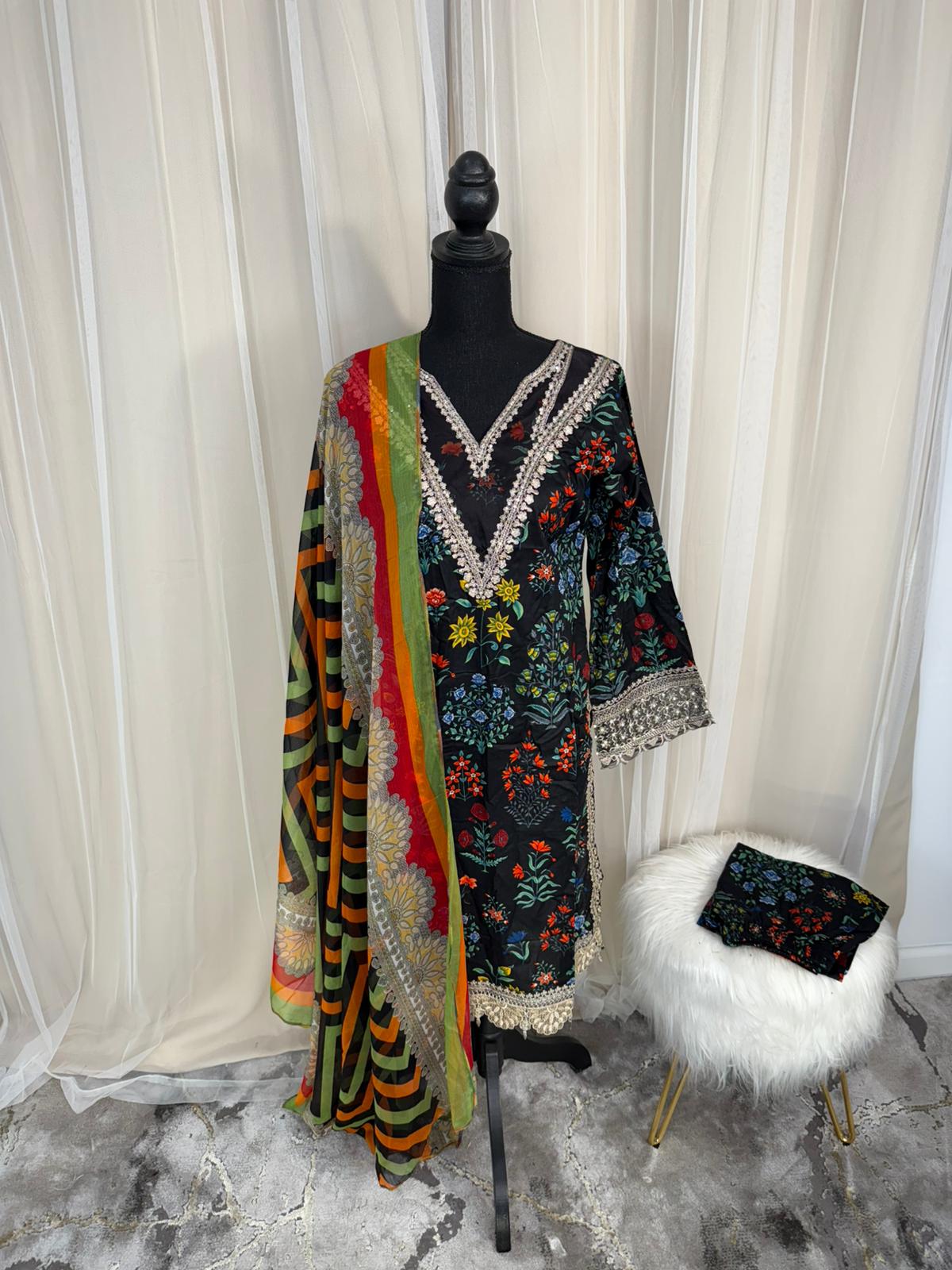 Luxury Embroidered Lawn Ready To Ship