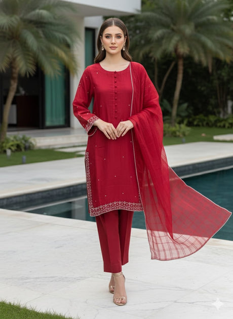 Luxury Embroidered Lawn Ready To Ship