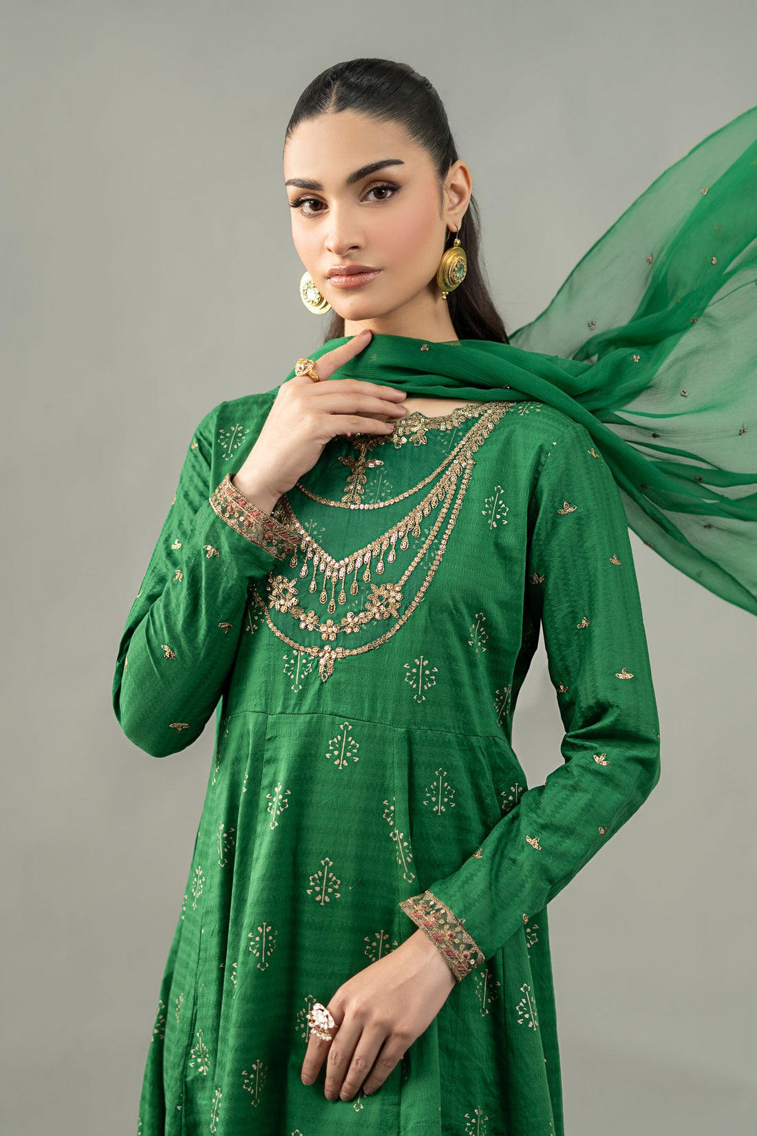 Maria. B. Embroidered Luxury Suit