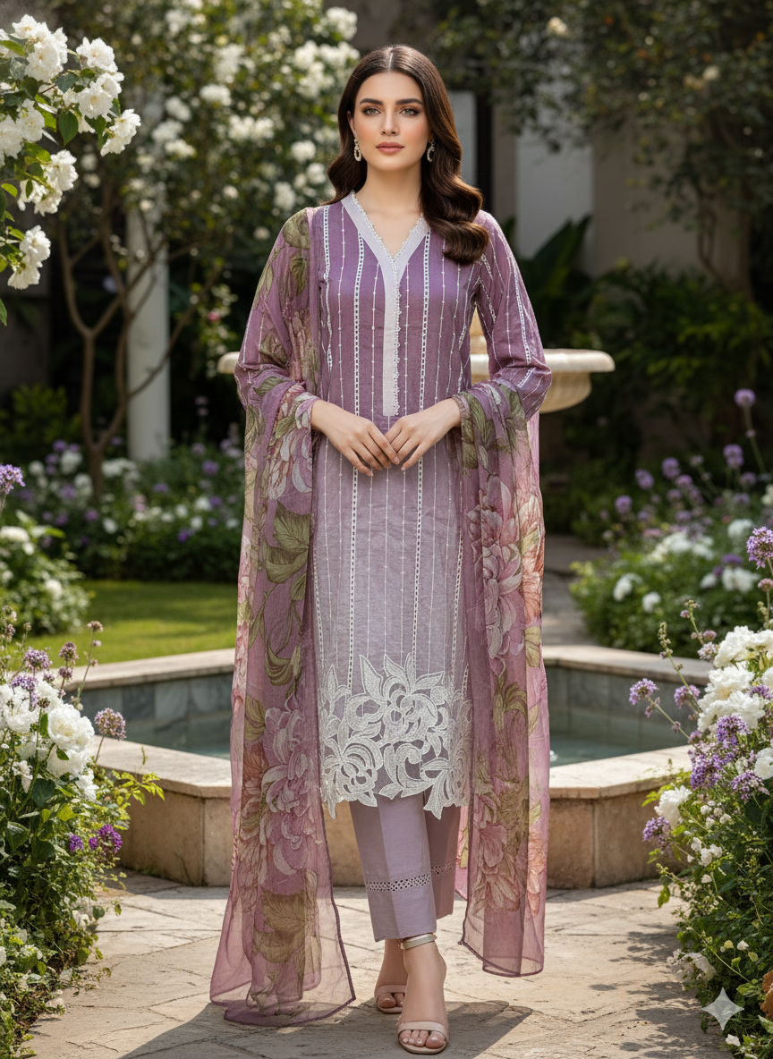 Luxury Embroidered Lawn Ready To Ship
