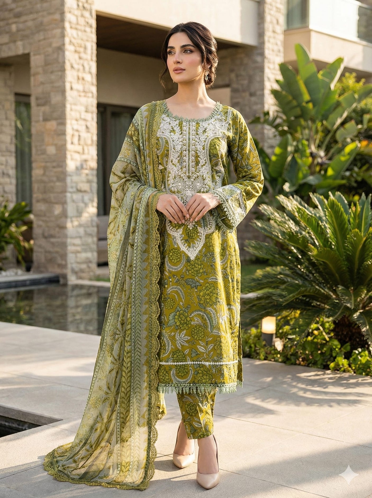 Luxury Embroidered Lawn Ready To Ship