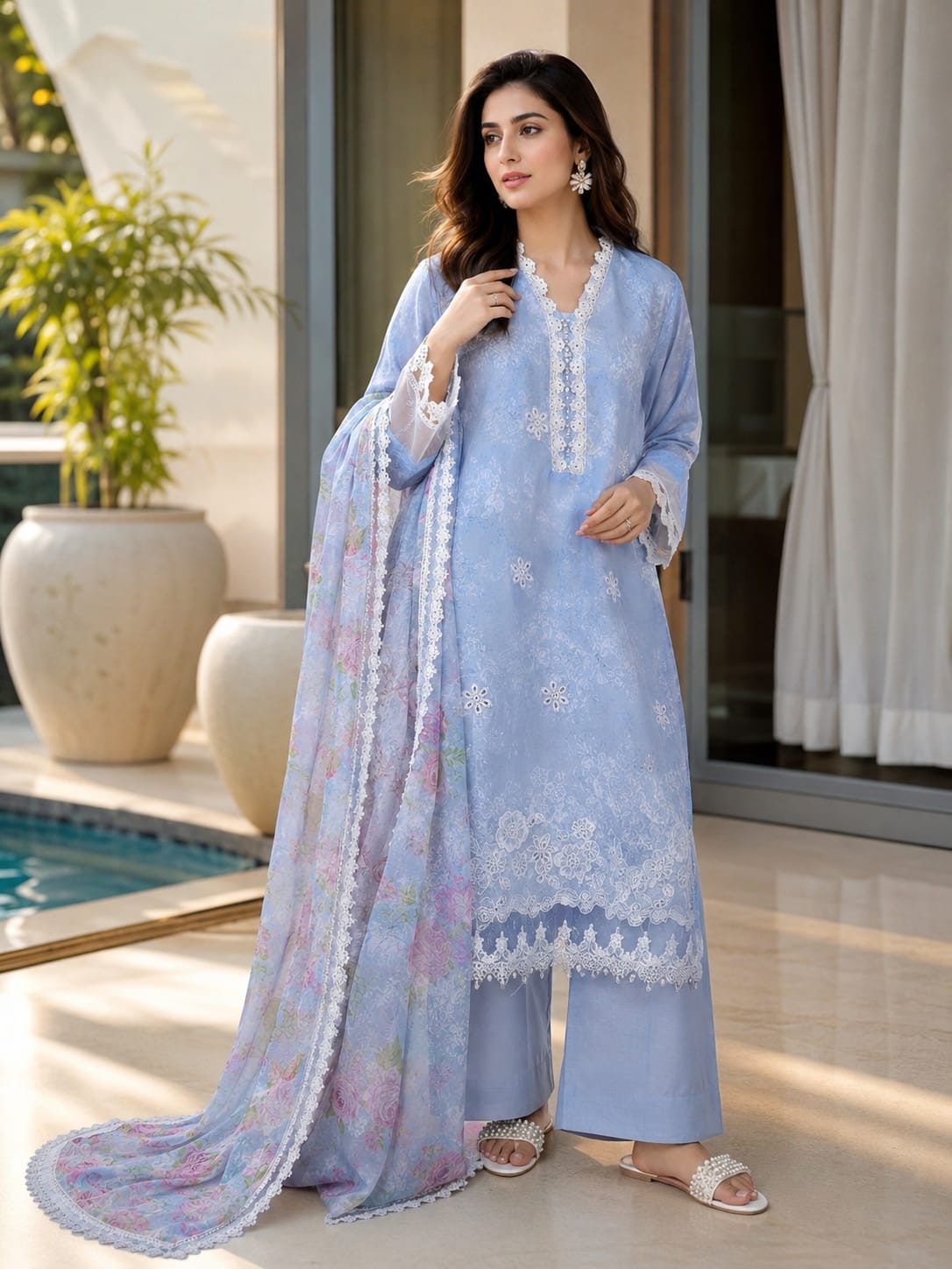Mausummery Embroidered Summer Lawn