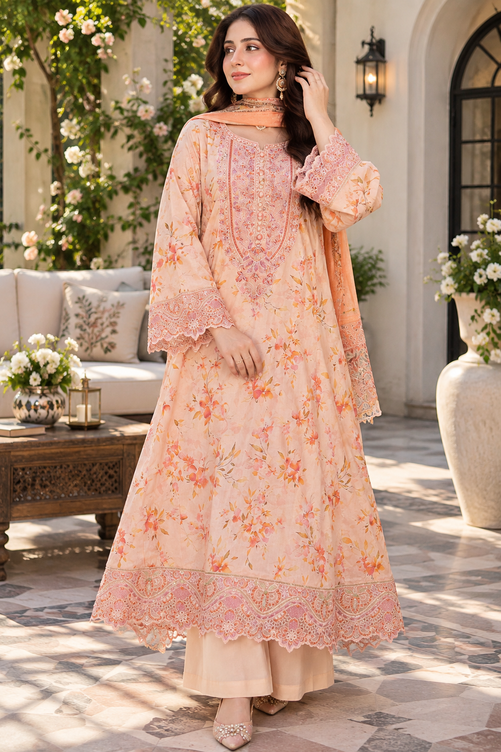 Munira Designers Embroidered Lawn