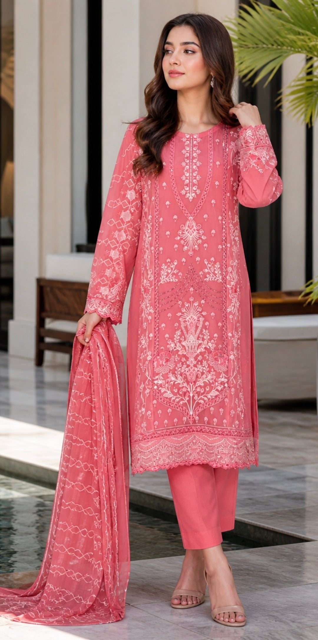 Bin Hameed Chiffon Embroidered Collection
